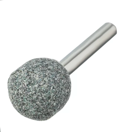 Шарошка абразивная, шар, 19 мм, для дрели , хвостовик d6 мм, 63С Denzel 76023 купить в Уфе