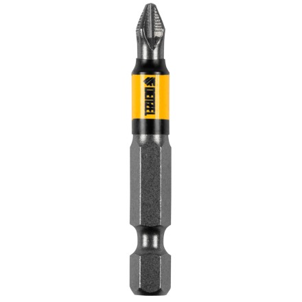 Бита PH2х50, сталь S2, цилиндр., 10 шт. Е 6,3 Denzel 11641 купить в Уфе