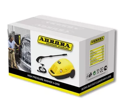 Минимойка-мойка высокого давления Aurora A-2058 brush ВД без нагрева купить в Уфе