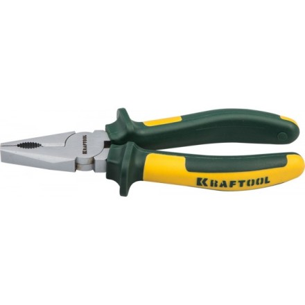 Плоскогубцы KRAFTOOL&quot;KRAFT-MAX&quot;комб,Cr-Mo,маслобензост двухкомп рукоятки,шарнирное соединение с повыш износост,200мм 22011-1-20 купить в Уфе