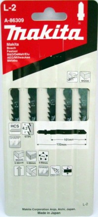 Пилки для лобзика Makita L-2 A-86309 купить в Уфе