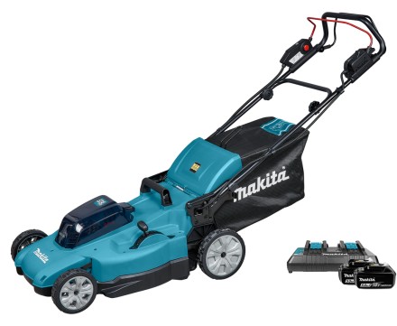 Аккумуляторная газонокосилка самоходная 53см, 2х18V Makita DLM539CT2 (2*5 Ач, ЗУ) купить в Уфе