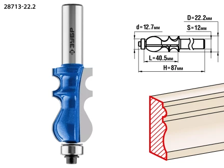Фрезы кромочные фигурные №2 серия ПРОФЕССИОНАЛ купить в Уфе