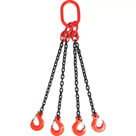Строп цепной TOR 4СЦ г/п 11,2 т 4,0 м с самозакрывающимися крюками 1018507 купить в Уфе