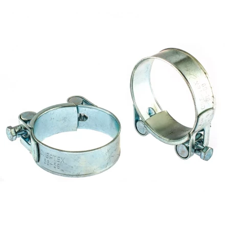 Хомуты металлические силовые 56-59 мм ширина 22 мм шарнирный W1 2 шт Сибртех 47543 купить в Уфе