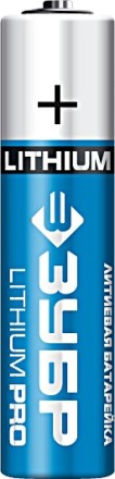 Батарейка ЗУБР &quot;Lithium PRO&quot;, литиевая Li-FeS2, &quot;AAA&quot;, 1,5В, 2шт 59201-2C купить в Уфе