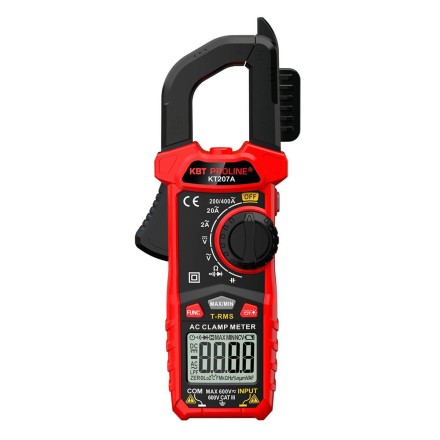 Токовые клещи цифровые КВТ KT 207A с True RMS (91919) купить в Уфе