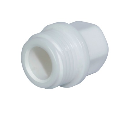 Пробка с резьбой короткая PP-R 3/4 бел.(100/1000) 45581 купить в Уфе