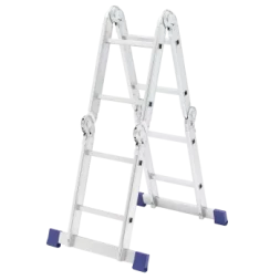 Лестница шарнирная алюминиевая Сибртех 4х2 97879