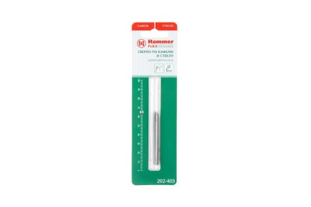 Сверло по плитке HAMMER Ф5х63мм (DR GL 5,0мм*61мм) купить в Уфе