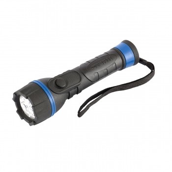Фонарь светодиодный прорезиненный ударопрочный корпус 3 LED 2хАА Stern 90515 купить в Уфе