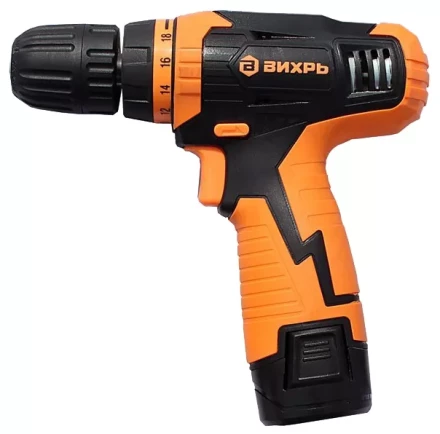 Дрель-шуруповерт аккумуляторная ВИХРЬ ДА-12Л-2К купить в Уфе