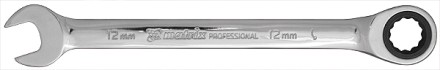 Ключ комбинированный трещоточный 8мм CrV зеркальный хром MATRIX PROFESSIONAL 14801 купить в Уфе