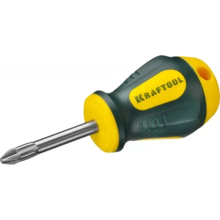 Отвертка KRAFTOOL, Cr-Mo-V сталь, двухкомпонентная противоскользящая рукоятка, PH, №2x38мм 250072-2-038 купить в Уфе