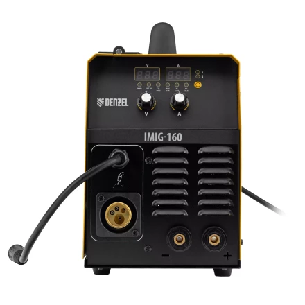 Аппарат инвертор. полуавтомат. cварки Denzel IMIG-160 Synergy 94314, 160 А, ПВ 60%, катушка 5 кг купить в Уфе
