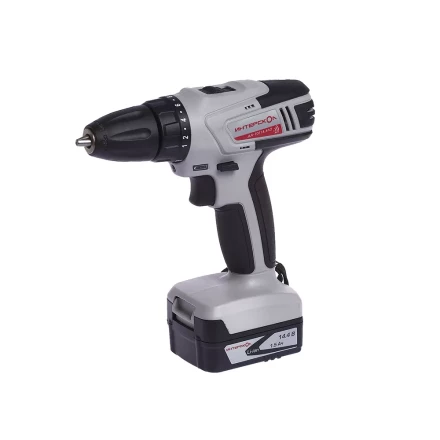Аккумуляторная дрель-шуруповерт ИНТЕРСКОЛ ДА-10/14,4Л2 Li-ion АПИ 2х1.5Ач купить в Уфе