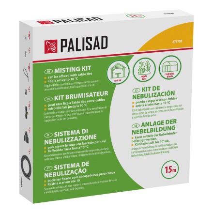 Система туманообразования Palisad 676798, полиэтиленовый шланг, длина 15 м, форсунки 15 шт купить в Уфе
