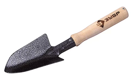 Совок ЗУБР садовый широкий с деревянной ручкой 4-39603 купить в Уфе