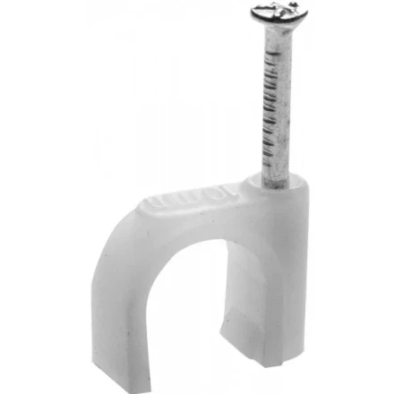 Скоба-держатель для круглого кабеля, с оцинкованным гвоздем, 9 мм, 80 шт, STAYER Master 4510-09 4510-09 купить в Уфе