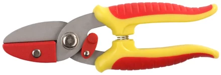 Секатор GRINDA &quot;МИНИ&quot; с 2-комп. ручками, с упорной наковальней, макс. диаметр реза - 8мм, 175мм 8-423285 купить в Уфе