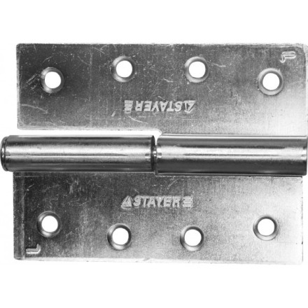 Петля дверная STAYER &quot;MASTER&quot; разъемная, цвет белый цинк, левая, 100мм 37613-100-1L купить в Уфе