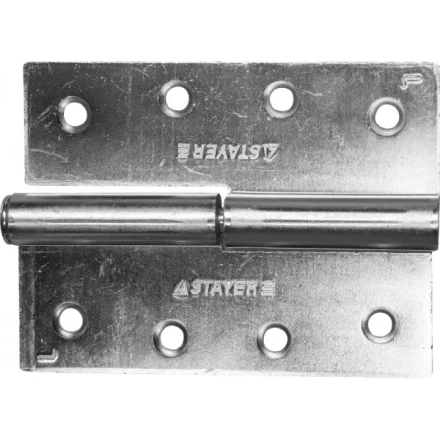 Петля дверная STAYER &quot;MASTER&quot; разъемная, цвет белый цинк, левая, 100мм 37613-100-1L купить в Уфе