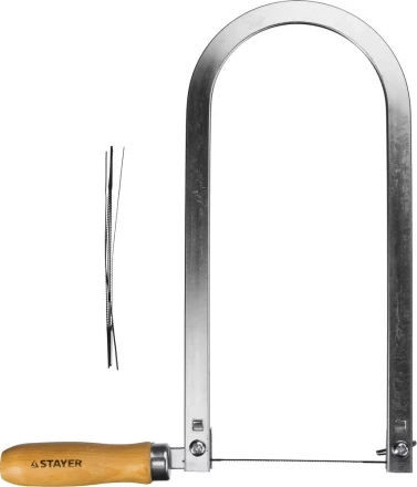 Лобзик STAYER &quot;MASTER&quot;, деревянная ручка, 130х250мм без полотен 1530-25_z01 купить в Уфе