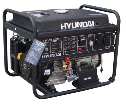 Бензогенератор Hyundai HHY 7000FЕ ATS + колеса купить в Уфе