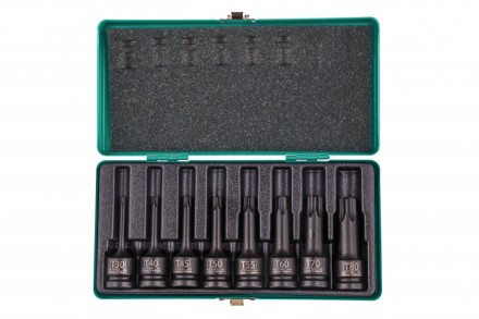 Набор ударных торцевых головок TORX 1/2&quot;,  в кейсе 8 шт Stels 13999 купить в Уфе