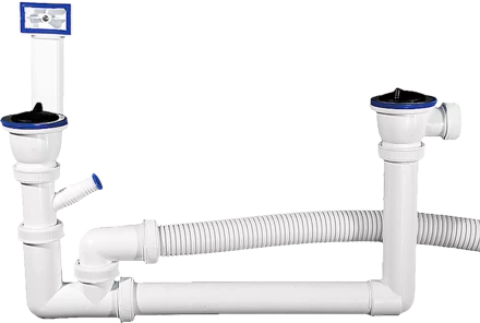 Колбовые сифоны для двухместной мойки серия МАСТЕР купить в Уфе