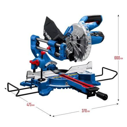 ЗУБР Профессионал ППТ-216-П пила торцовочная с протяжкой, d 216 х 30 мм, 1800 Вт купить в Уфе