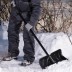 Лопата для уборки снега пластиковая, 490х325х1380 мм, стальной черенок, Palisad 61661 купить в Уфе