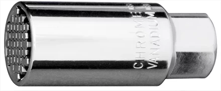 Головка торцевая многоразмерная CrV (6-21мм) под квадрат 3/8" CrV хромир Gross 13191 купить в Уфе