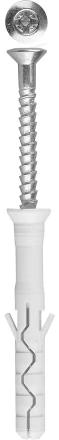 Дюбель-гвоздь ЗУБР "ПРОФЕССИОНАЛ" нейлоновый, потайный бортик, 8 x 100 мм, 50 шт 4-301375-08-100 купить в Уфе