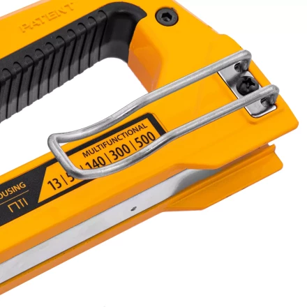 Степлер мебельный Denzel 40215, тип 53 и 13, 6-14мм, тип 140, 10-14мм, тип 300, 15мм, тип 500, 15мм купить в Уфе