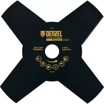 Диск для триммера 230 х 25,4 толщина 1,6 мм 4 лезвия DENZEL 96323 купить в Уфе