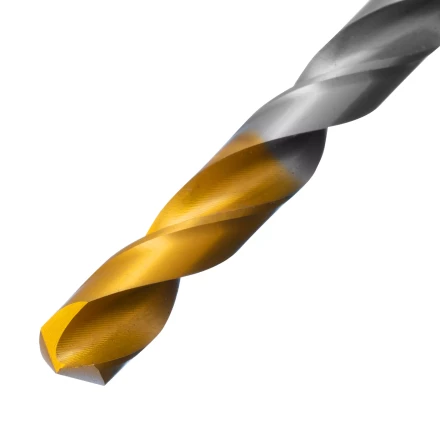 Сверло спиральное по металлу Denzel 8,5 x 117 мм, Р6М5, Golden Tip, 718240 купить в Уфе