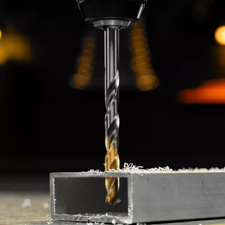 Сверло спиральное по металлу Denzel 8,5 x 117 мм, Р6М5, Golden Tip, 718240 купить в Уфе