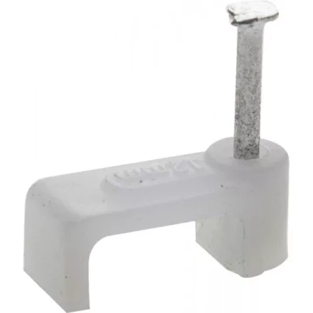 Скоба-держатель для плоского кабеля, с оцинкованным гвоздем, 12 мм, 60 шт, STAYER Master 4511-12 4511-12 купить в Уфе