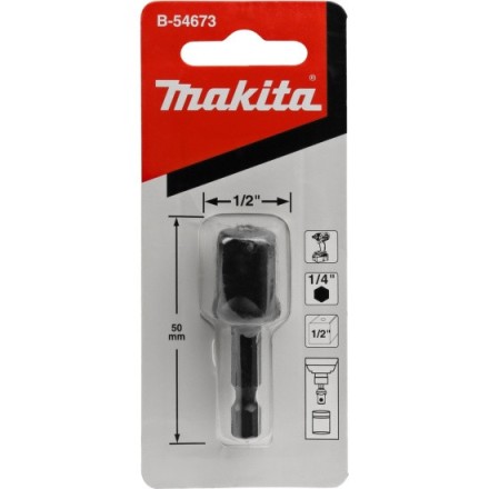 Адаптер MAKITA шестигранник 1/4&quot; на квадрат 1/2&quot; Makita B-54673 (переходник) купить в Уфе