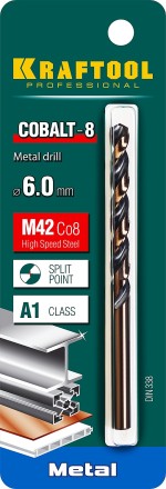 Сверла по металлу HSS-Co 29656-6 купить в Уфе