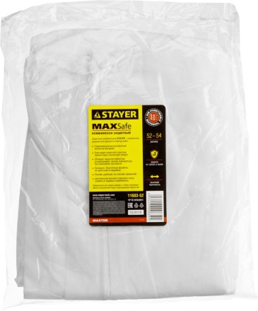 Комбинезон STAYER &quot;MASTER&quot; защитный из спанбонда, 52-54 размер 11603-52 купить в Уфе