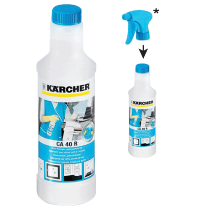 Средство чистящее KARCHERC A40R, для стекол, 0,5 л, БЕЗ РАСПЫЛИТЕЛЯ купить в Уфе