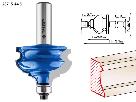 Фрезы кромочные фигурные №4 серия ПРОФЕССИОНАЛ купить в Уфе