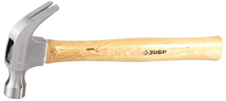 Молоток-гвоздодер ЗУБР кованый, с деревянной рукояткой, 375г 20237-375 купить в Уфе