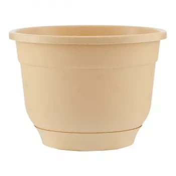 Горшок Флокс с поддоном бежевый 2,5 л PALISAD 69227 купить в Уфе