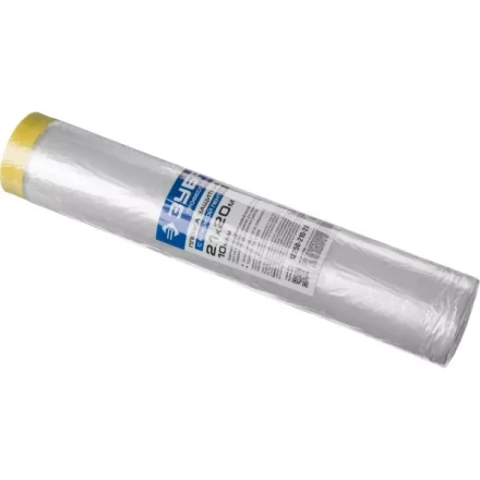 Пленка ЗУБР &quot;ПРОФЕССИОНАЛ&quot; защитная с клейкой лентой, HDPE, 10мкм, 2,1х20м 12250-210-20 купить в Уфе