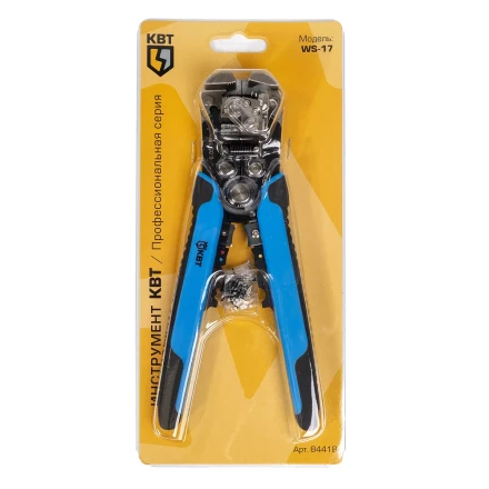 Автоматический многофункциональный стриппер КВТ WS-17 для снятия изоляции с проводов 0.05–10 мм(84418) купить в Уфе