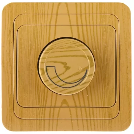 Диммер СВЕТОЗАР "ГАММА" цвет ольха, 60-800Вт SV-54142-A купить в Уфе