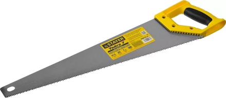 Ножовка универсальная (пила) &quot;Тайга-7&quot;, 500мм,7TPI, закаленный зуб, рез вдоль и поперек волокон, для средн заготовок, фанеры, ДСП,МДФ, STAYER 15050-50_z02 купить в Уфе